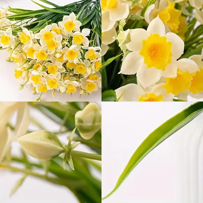 Fleurs de jonquille artificielles pour l'extérieur