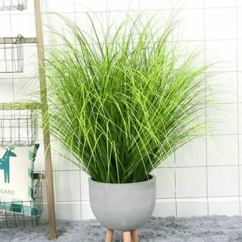 Fausse plante simulée oignon herbe bricolage pseudograss décoration de jardin Pot