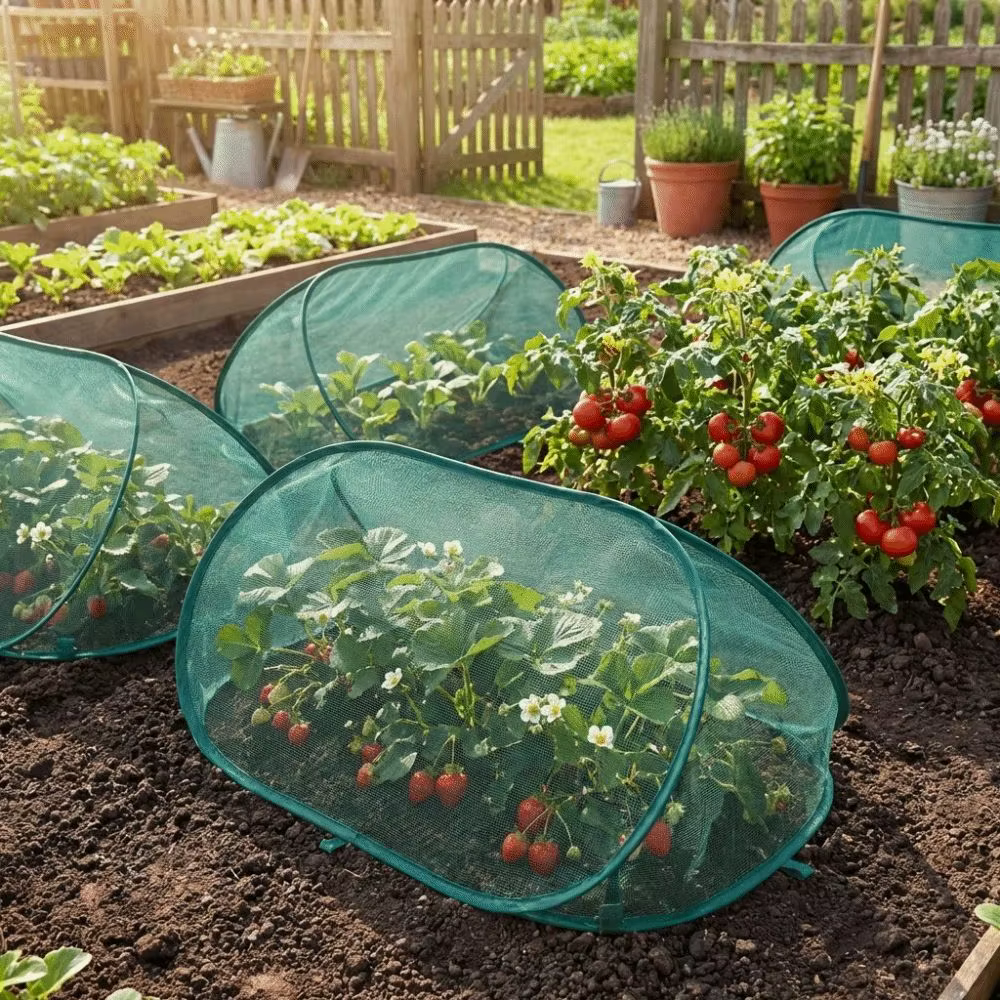 Filet de protection pliable pour plantes