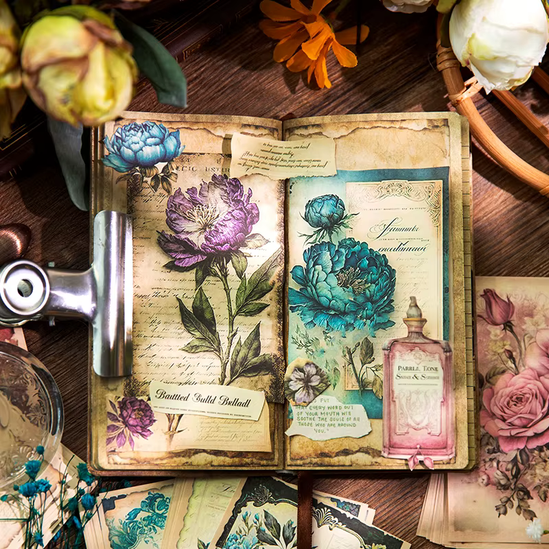 Papier matériel plantes fleurs
