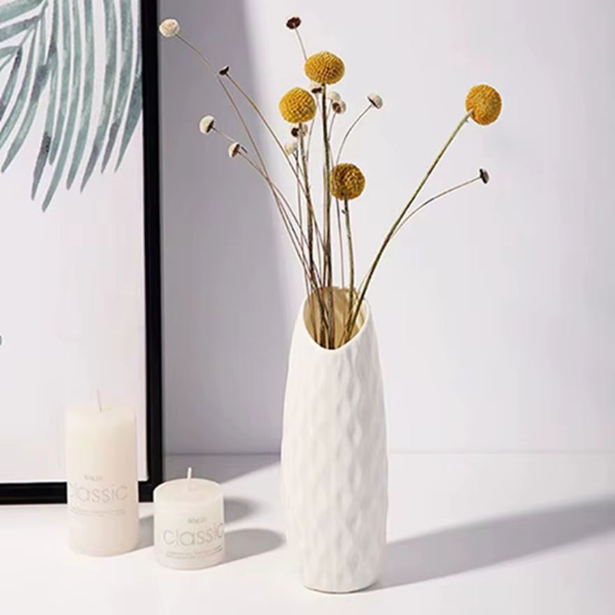 Vase en plastique Imitation Céramique Pots De Fleurs De Mariage Maison Jardin En Plein Air Table BRICOLAGE Cadeau Festival Partie Cour Décor HotSelling