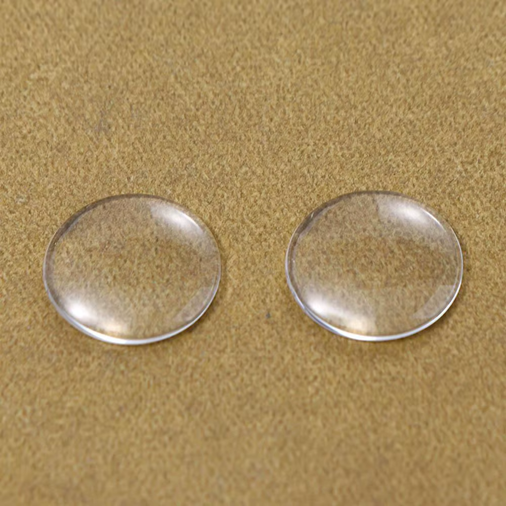 Cabochon 20 pièces boules oculaires de poupée rondes en verre transparent à dos plat puces pour les yeux de poupée en verre Patch pour les yeux de poupée yeux de poupée Blyth