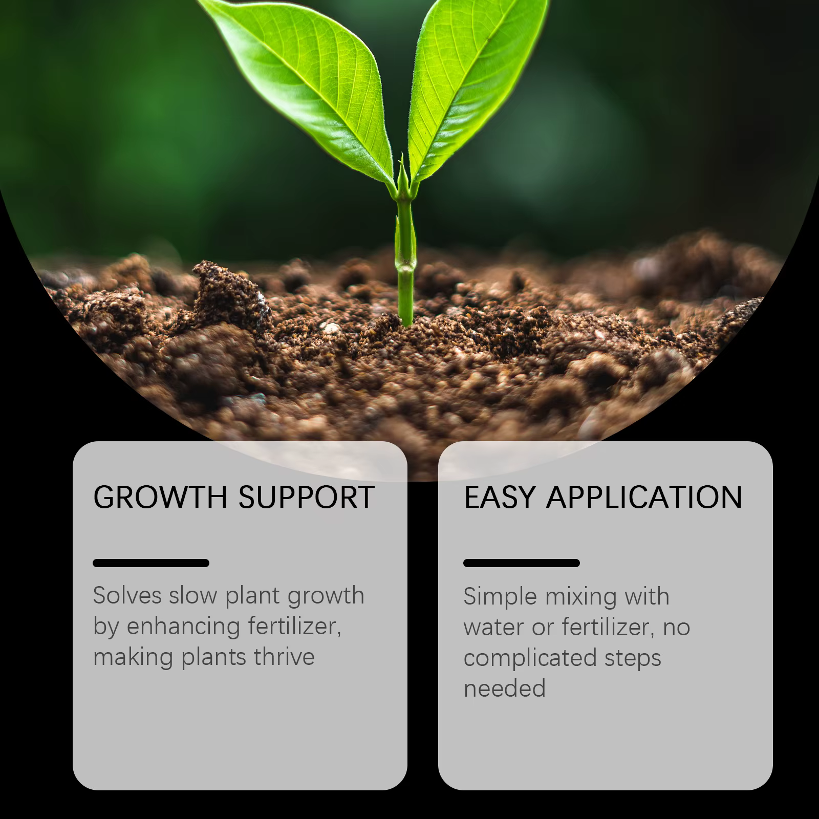 Activateur de sol pour plantes, améliore les nutriments du substrat, améliore la qualité du sol, facile à utiliser pour les plantes en pot, les fleurs et les légumes du jardin.
