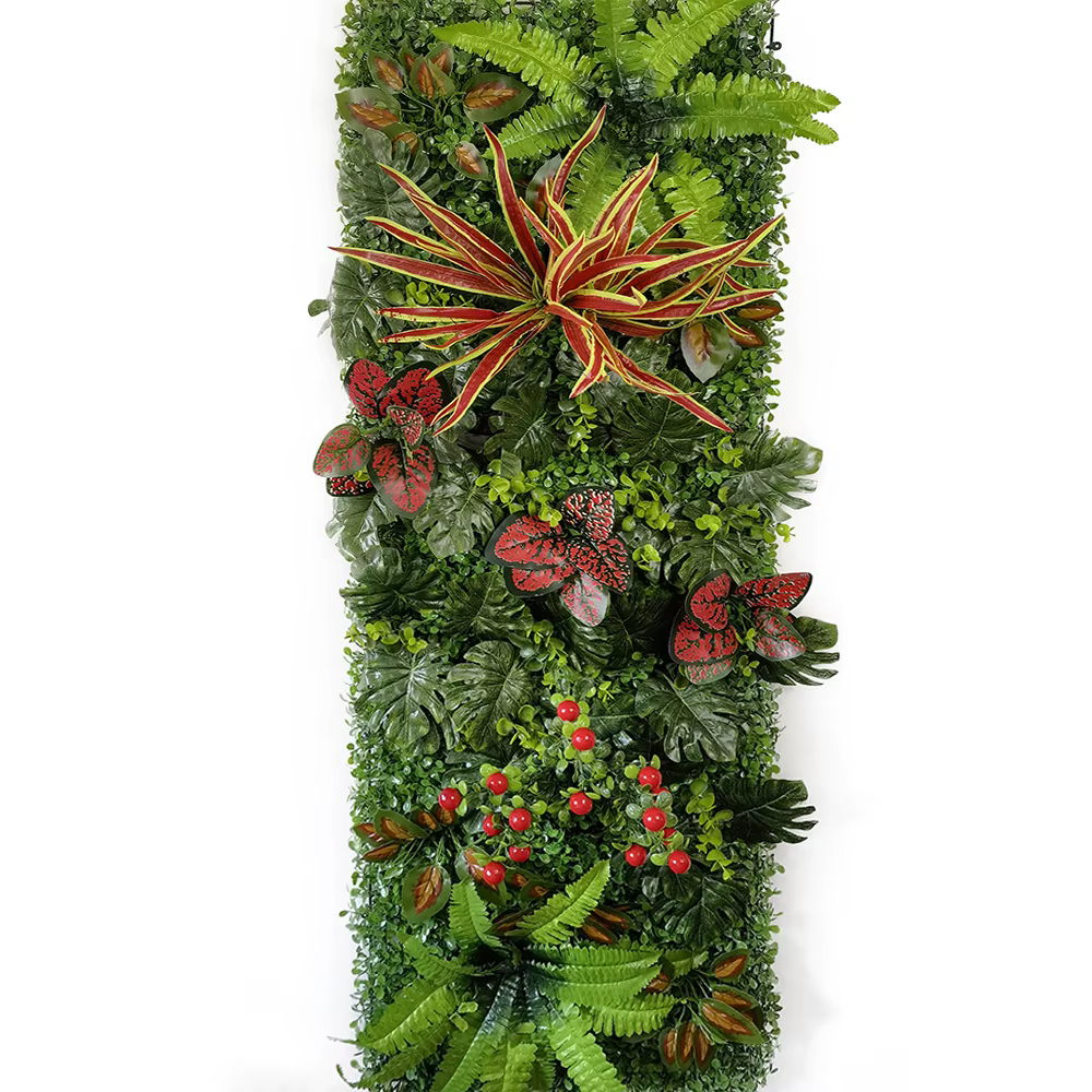 Mur végétal artificiel 40 x 120 cm pour décoration de jardin et maison