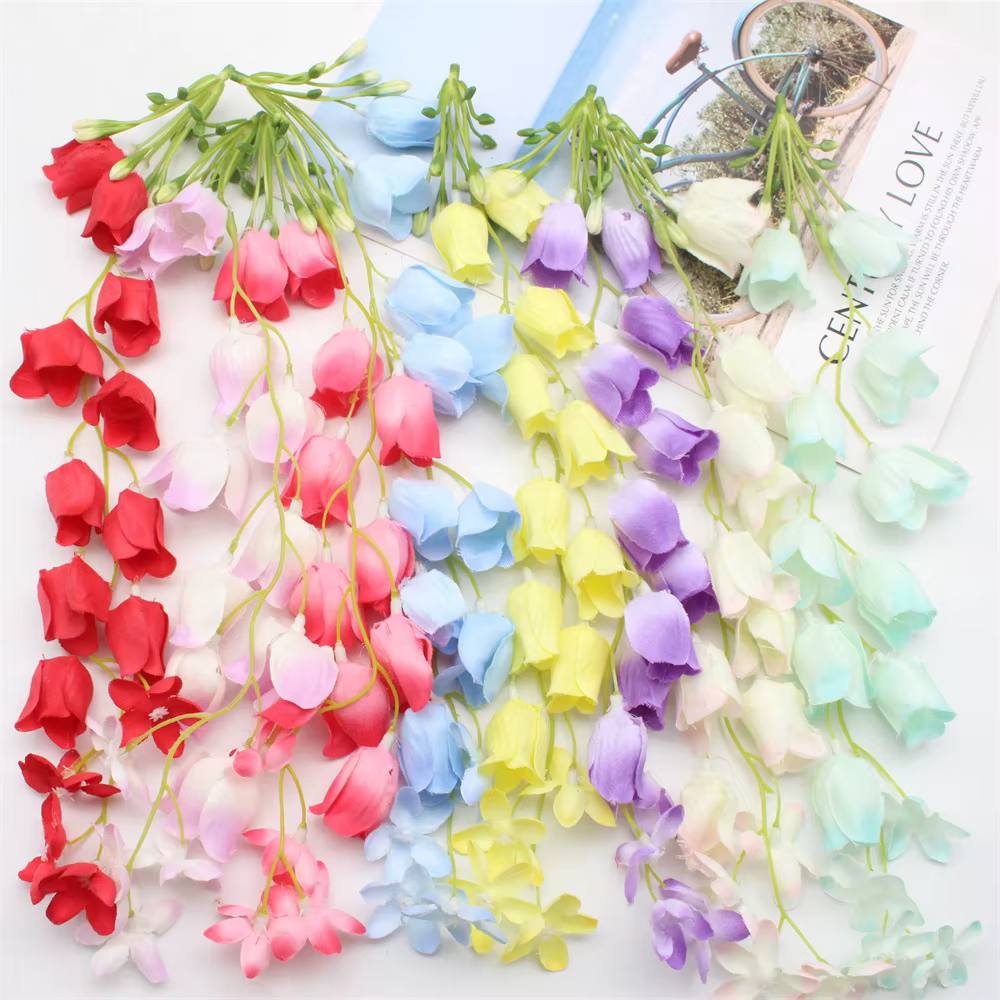 Lot de 10 fleurs artificielles de muguet