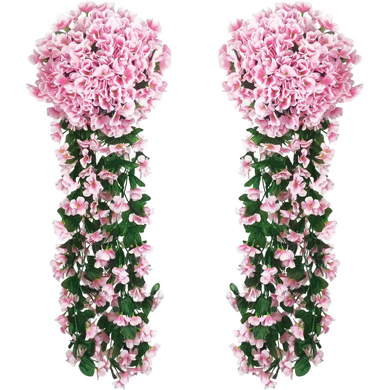 Bouquet de fleurs artificielles de bégonia