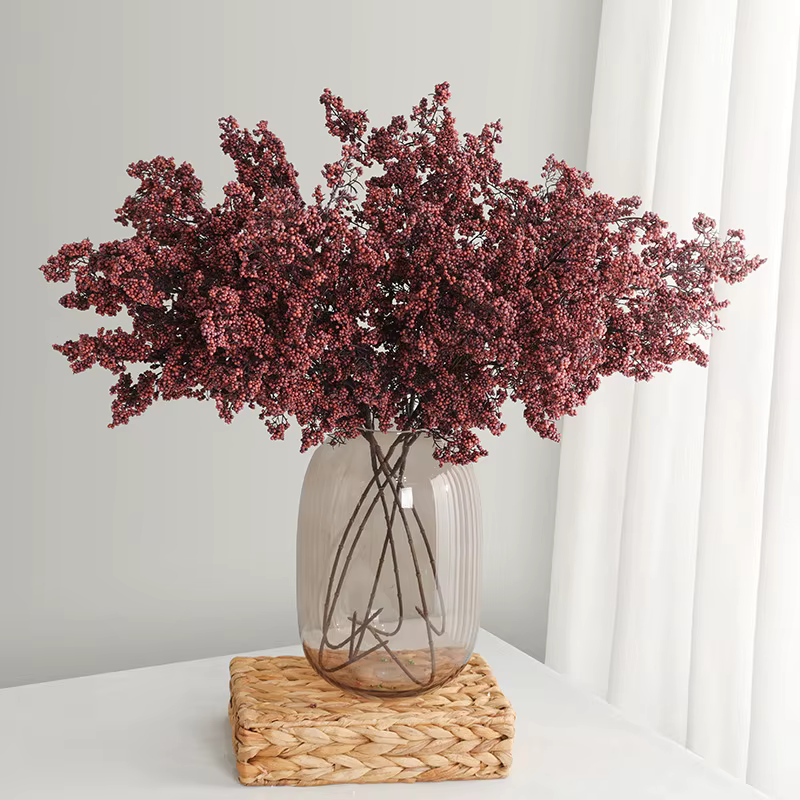 Lot de 4 plantes vertes artificielles en mousse
