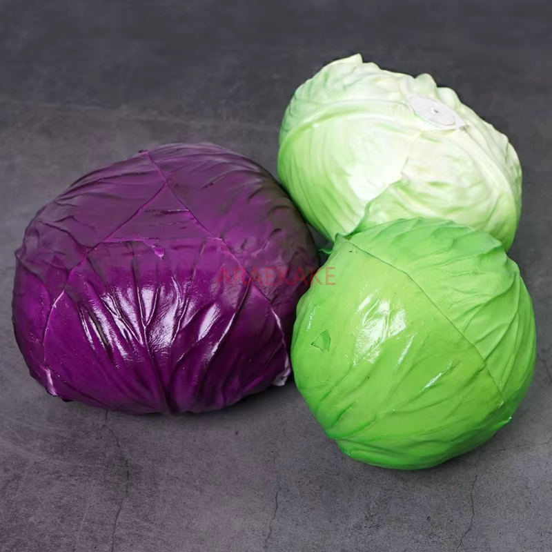 Accessoires décoratifs de faux chou violet
