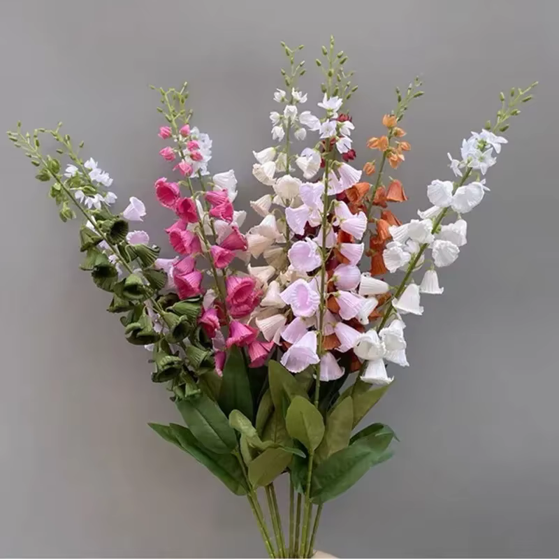 Fleurs d'orchidées en soie de luxe pour l'automne