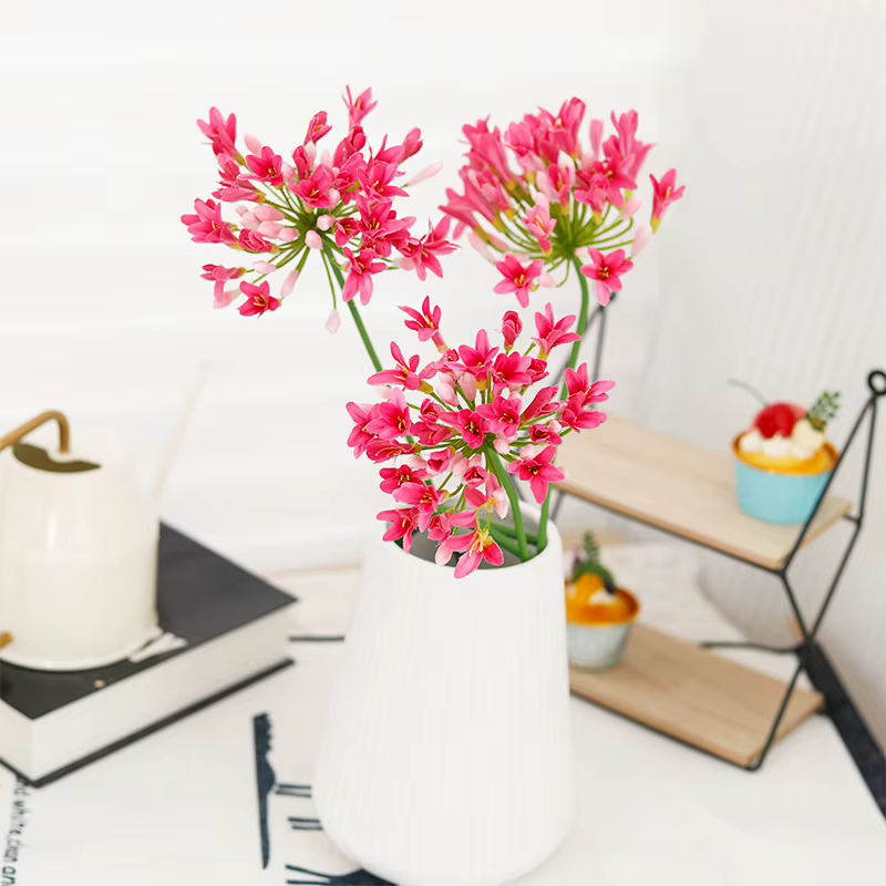 Fleurs artificielles d'agapanthe africaines de luxe