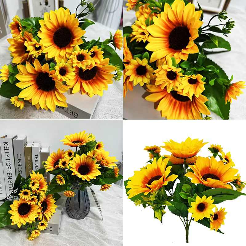 Fleurs artificielles tournesol fausses