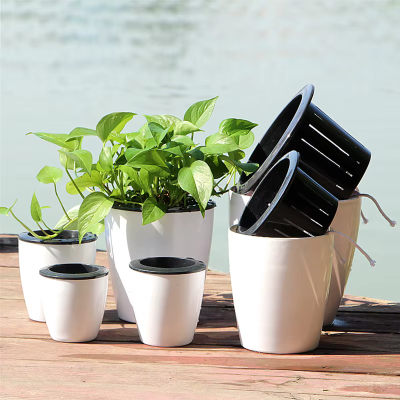 Pot de fleurs rond Double couche