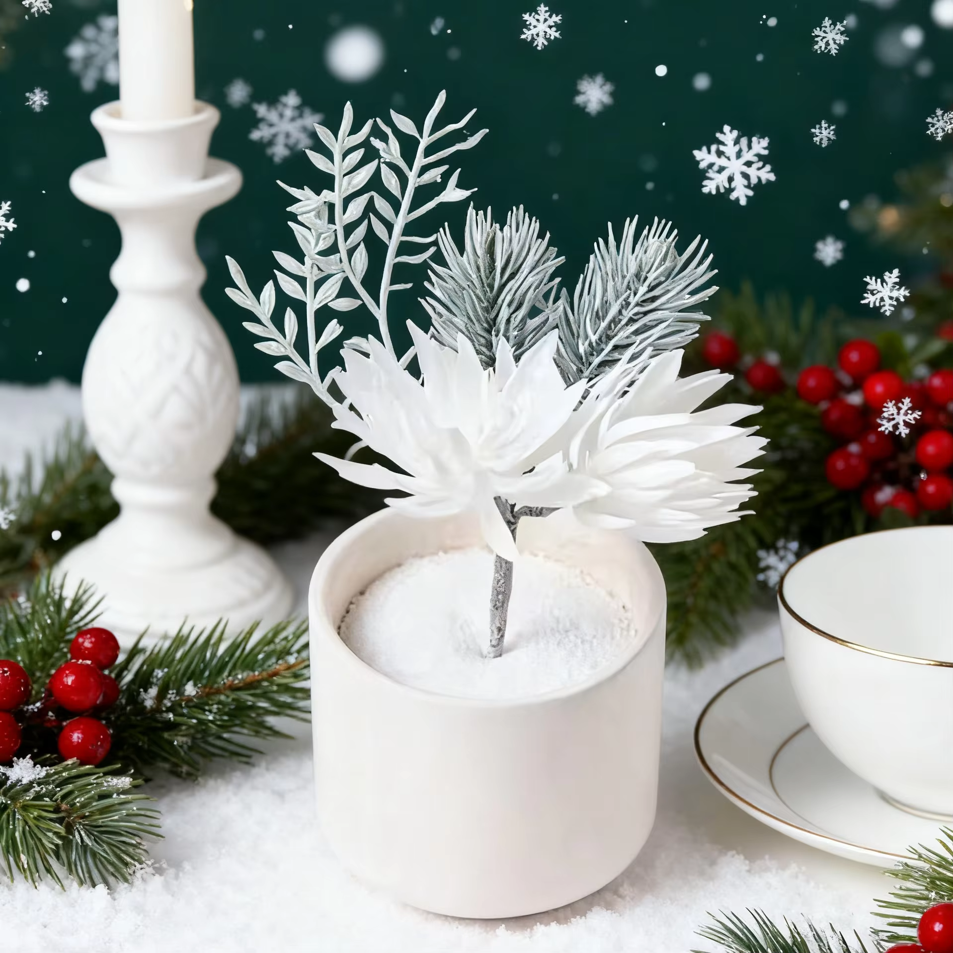 Fleurs artificielles maison chambre arbre de noël mariage cour décoration guirlande accessoires de mariée clairance bricolage cadeaux faux plantes