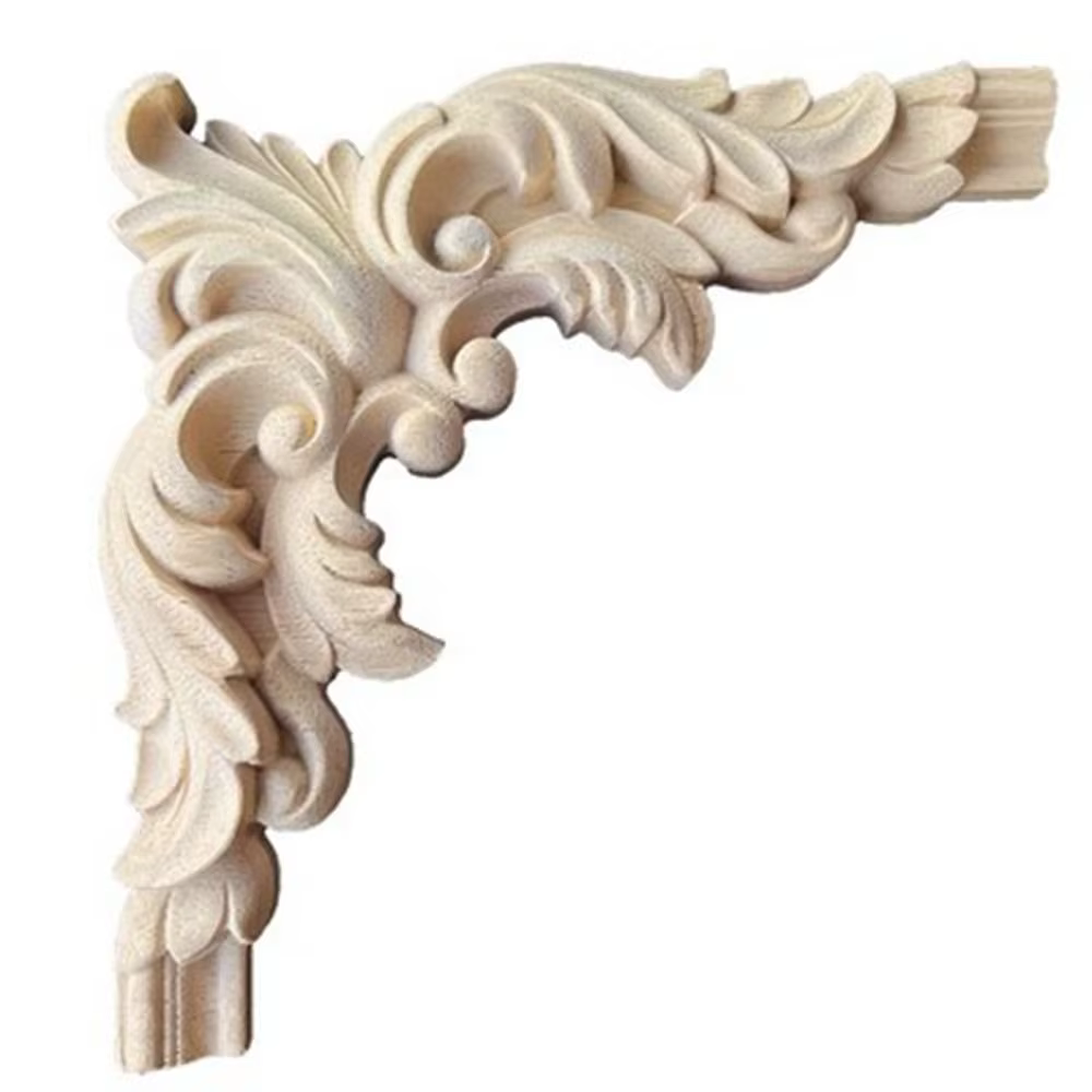 Artisanat sculpté en bois Floral naturel de haute qualité