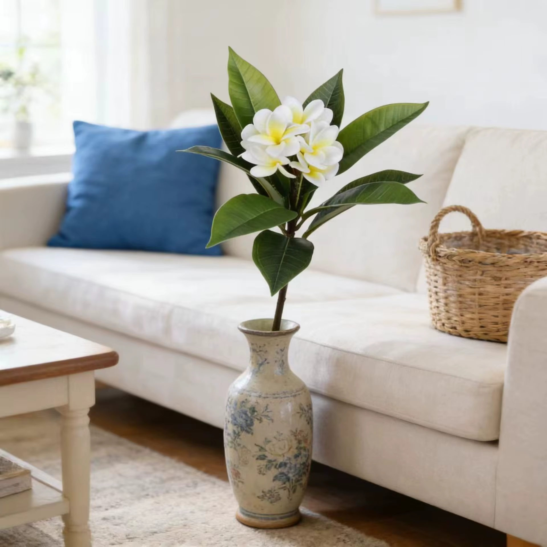 Fleurs artificielles Plumeria 35 pouces