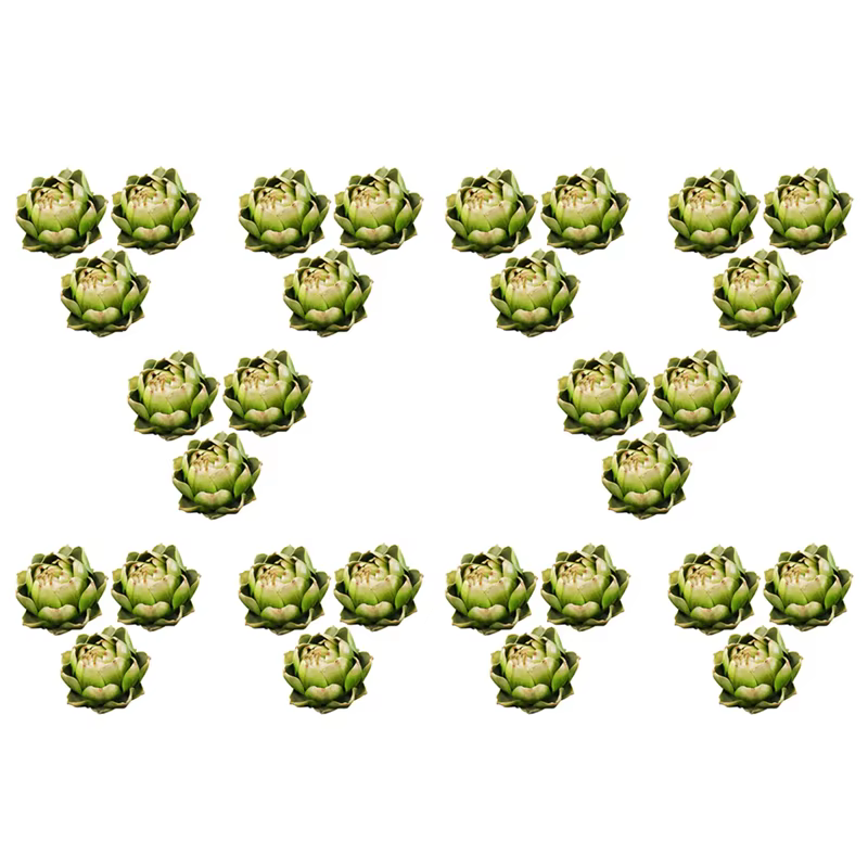 30Pcs vert artificiel