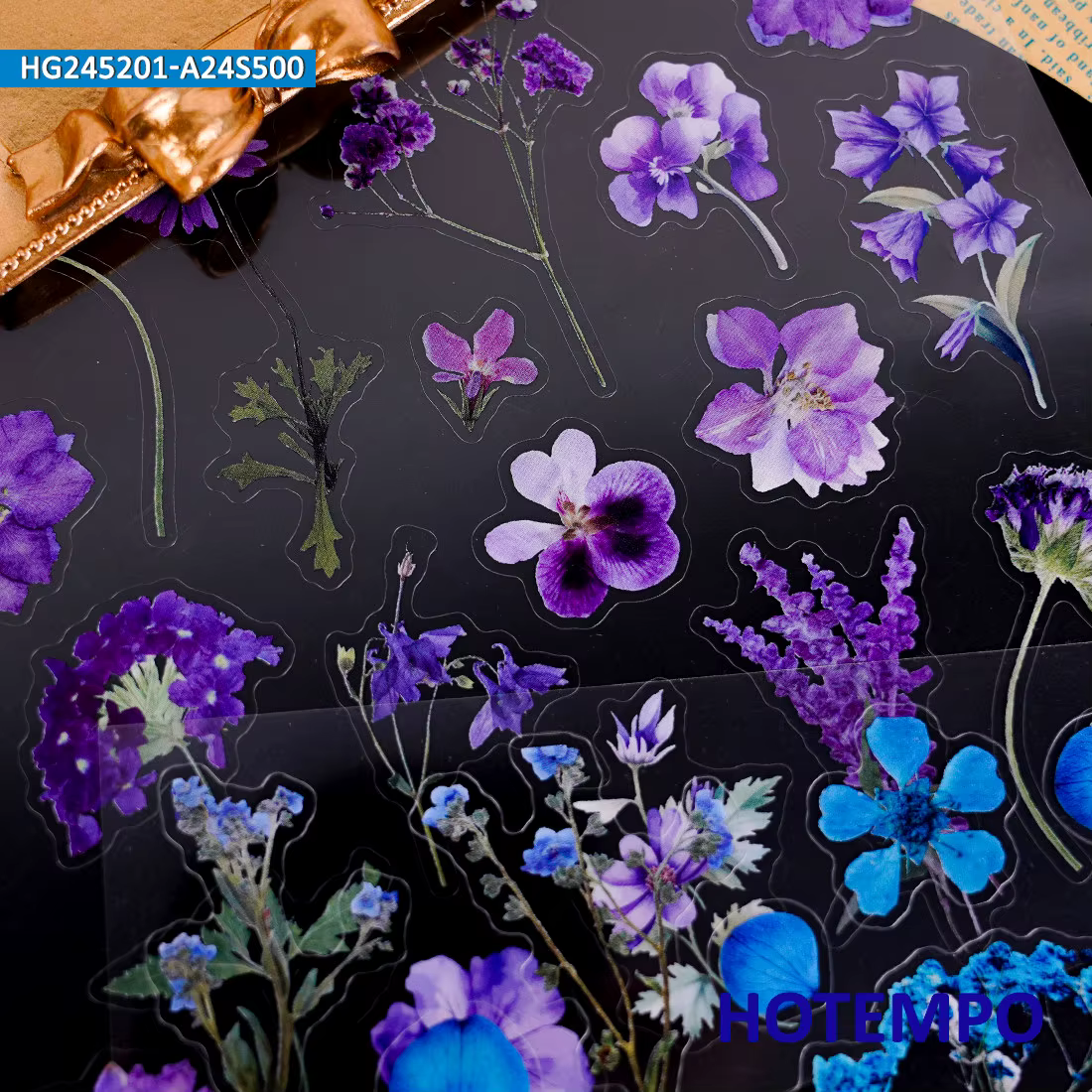 Pack d’autocollants de fleurs de plantes