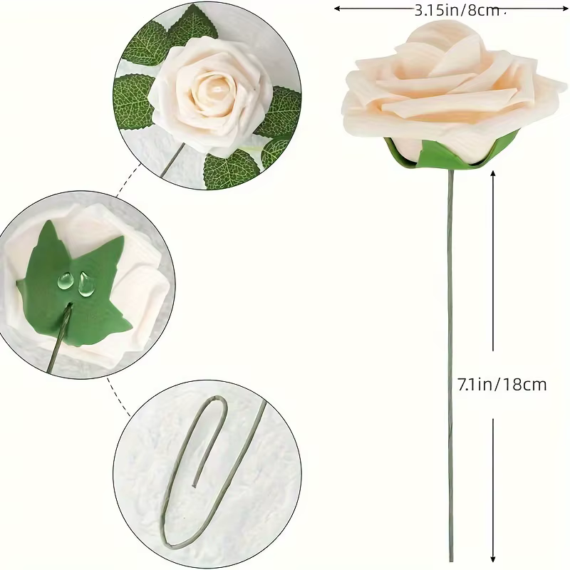 Fleurs artificielles 25 pièces