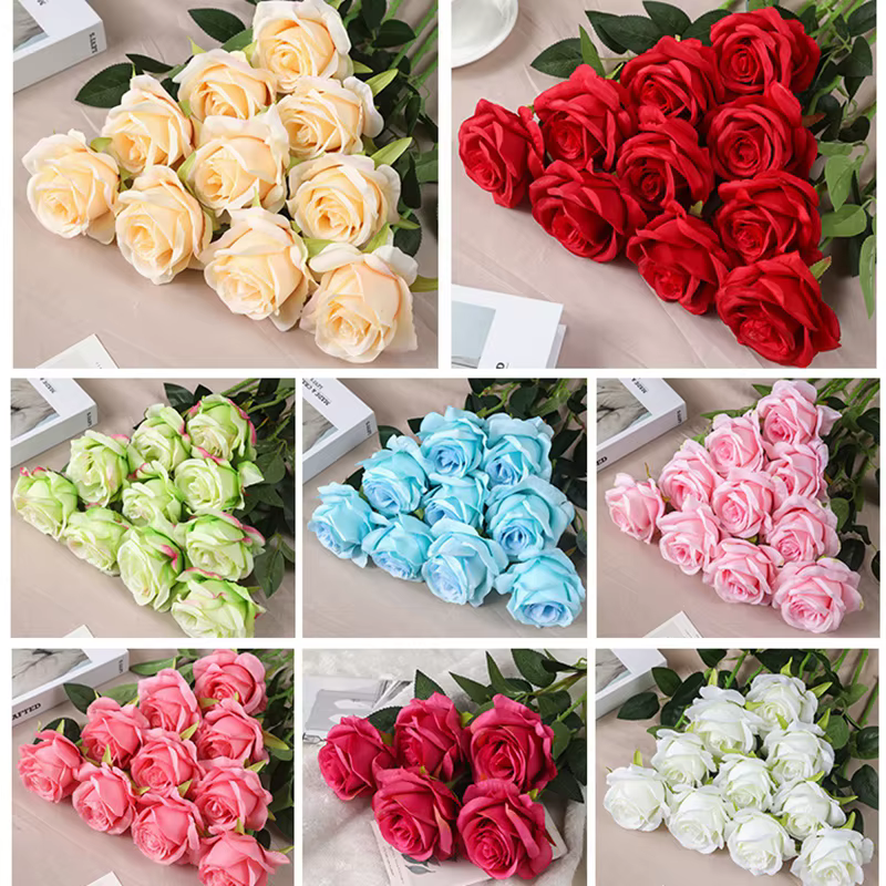 Bouquet de roses artificielles