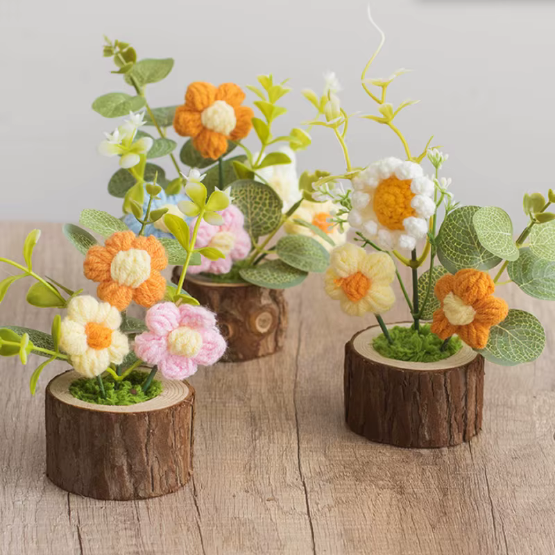 Nouvelles fleurs au Crochet