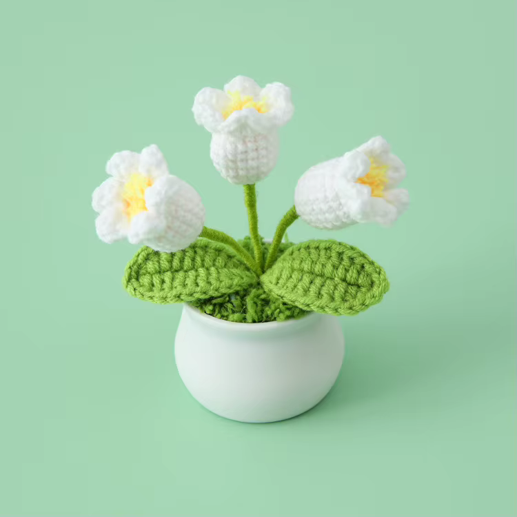 Orchidée au crochet faite à la main