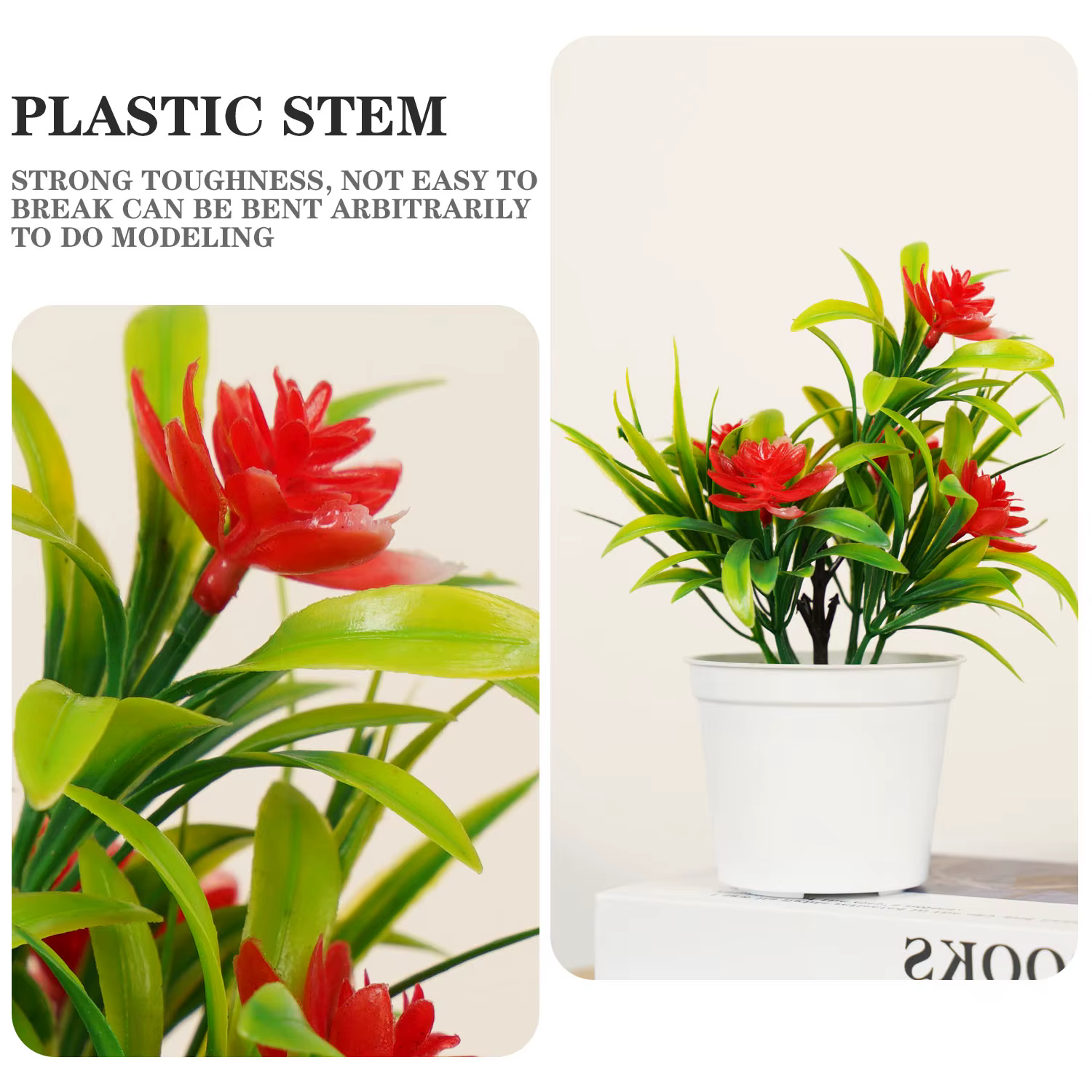 Bonsaï Vert Artificiel en Pot pour la Décoration Intérieure Plantes Artificielles