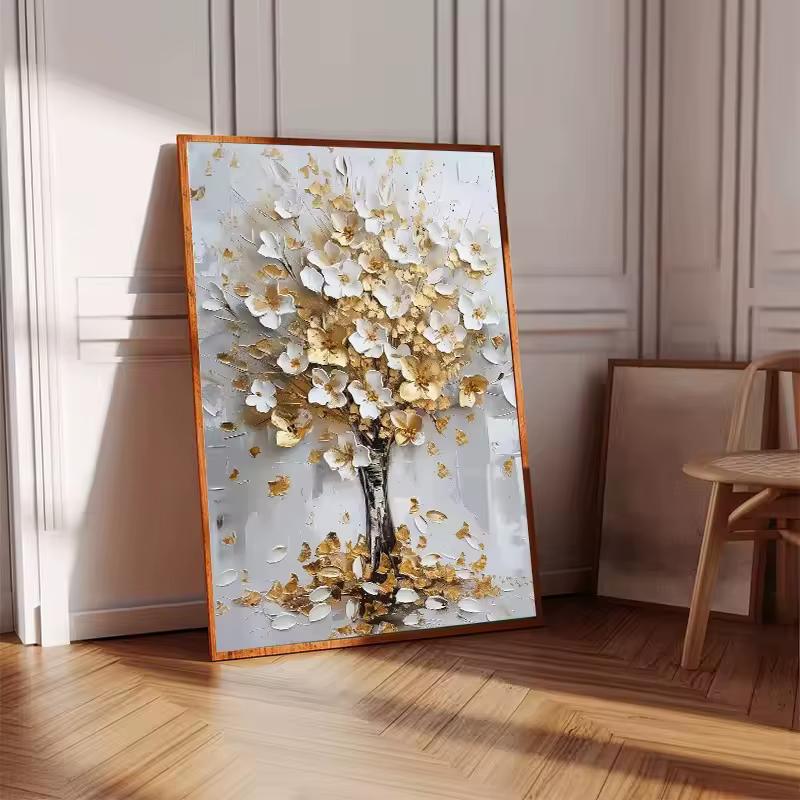 Bouquet de fleurs dorées