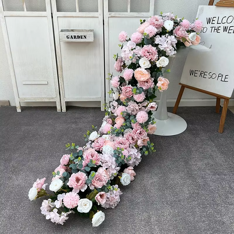 Fleur artificielle queue de paon pour banquet de mariage