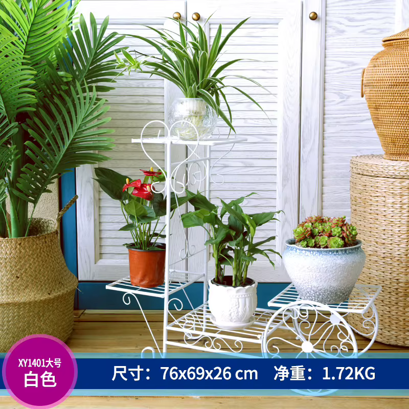 Support de fleurs en fer multicouche