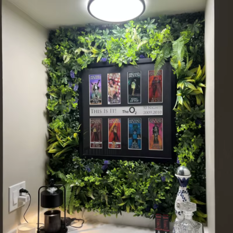 Plantes artificielles panneau mural d'herbe haie de buis pour intérieur extérieur maison jardin décoration verticale fausse plante herbe mariage