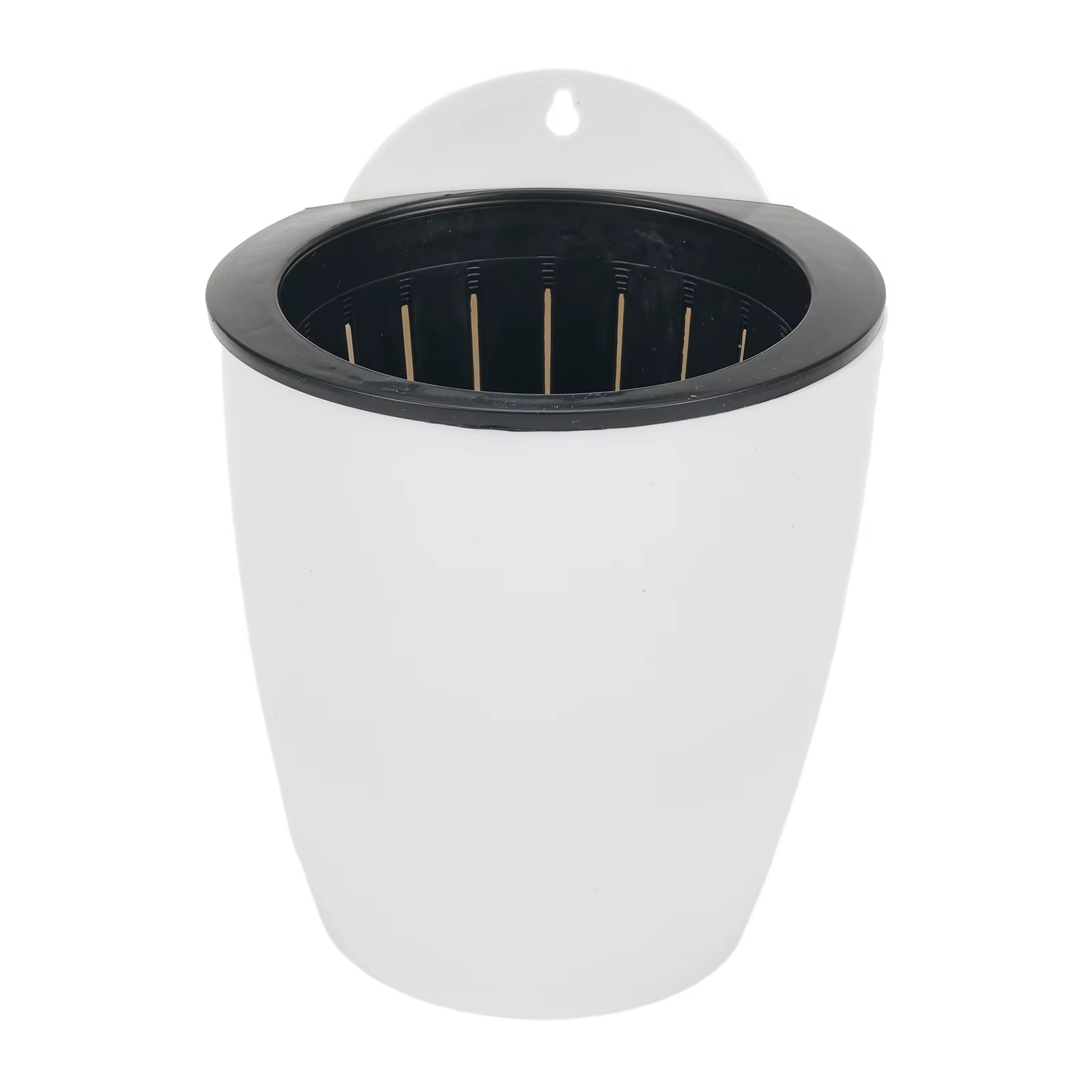 Pot de fleur mural en plastique à absorption d'eau automatique, pot d'arrosage automatique, aneth vert, décoration de la maison, fournitures de jardin, 1X