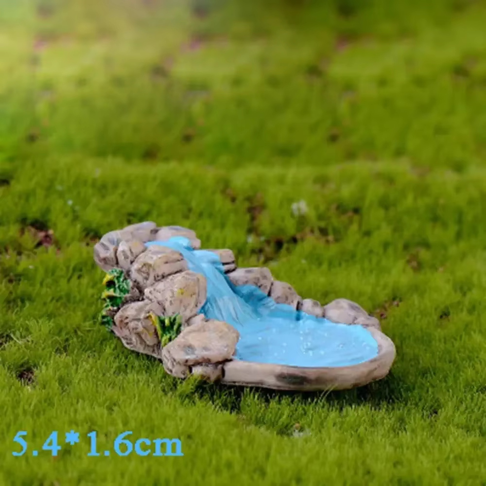 1pc bricolage Miniature fée jardin pelouse ornement Pot artisanat montagne maison de poupée décor