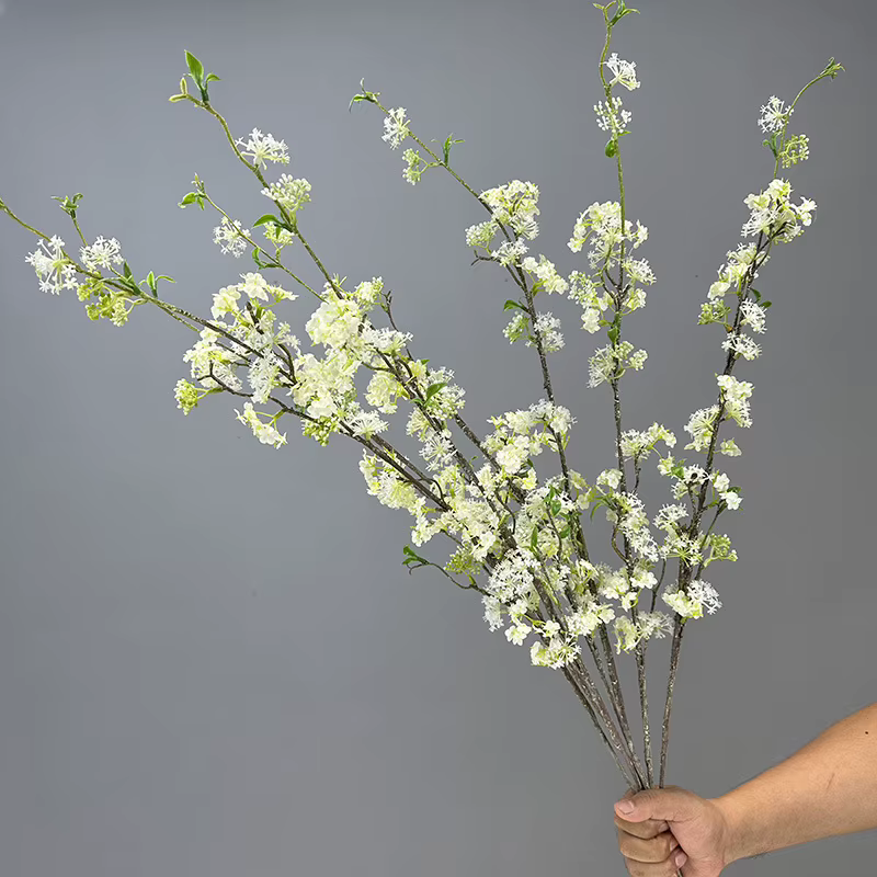 Branches de Saule et Neige Artificielles