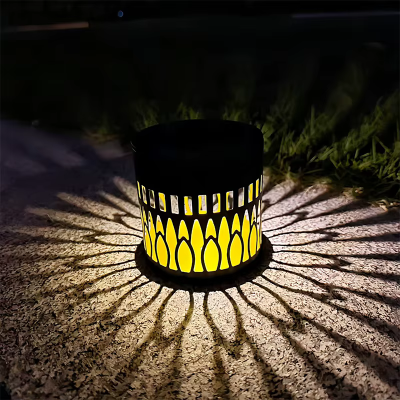 Lampe solaire murale à motif floral, 1 pièce, marche/arrêt automatique, étanche, pour l'extérieur, pour clôture de jardin, Patio, cour, décoration de la maison