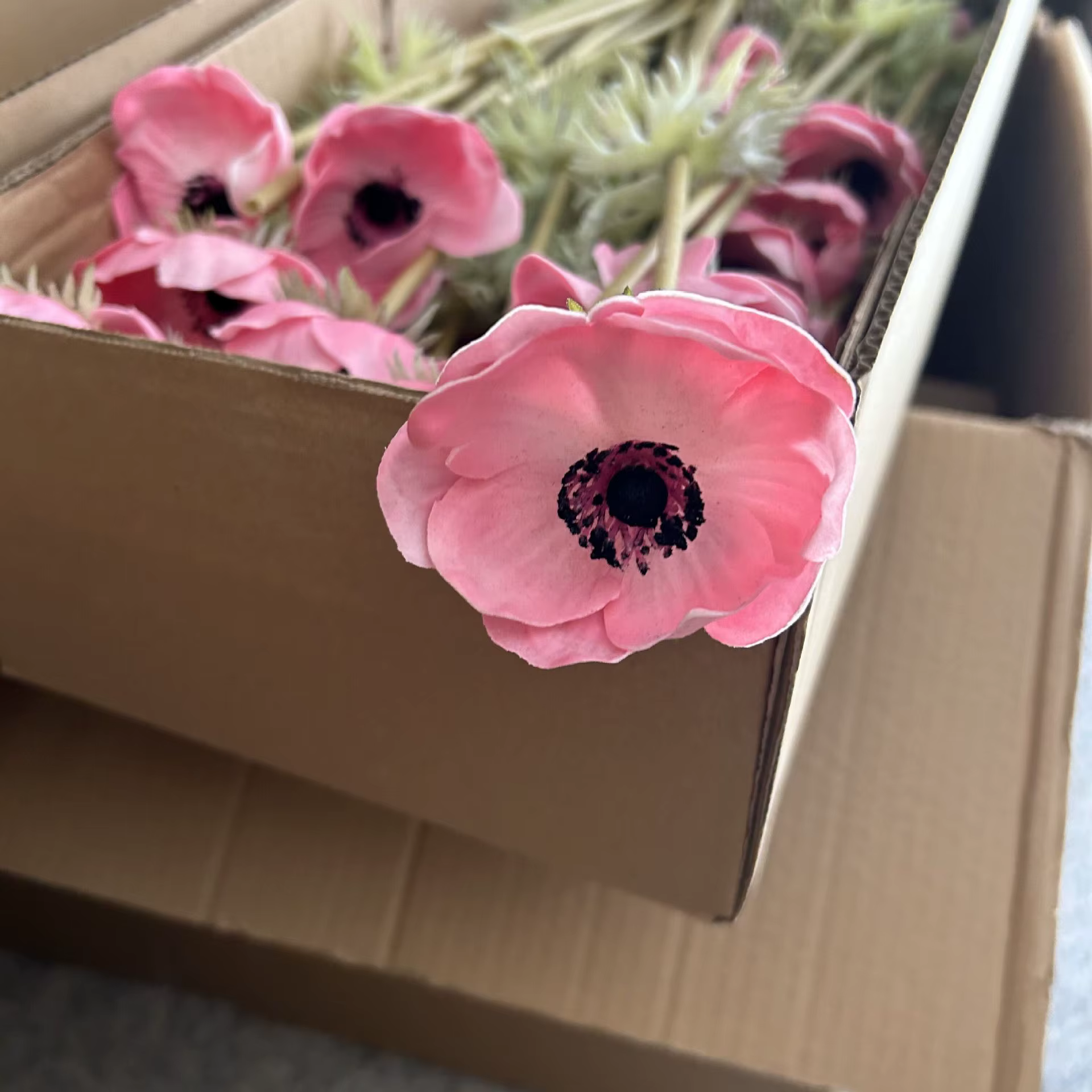 Fleurs d'anémone artificielles en PU
