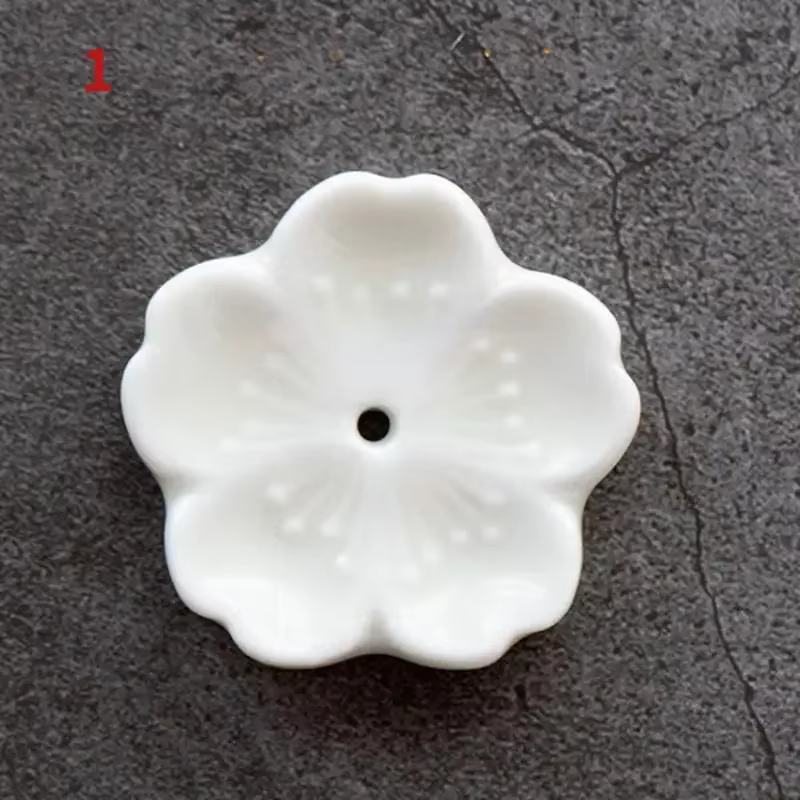 Brûleur d'encens en céramique sans fleur, porte-anciers, encensoir d'aromathérapie, ornement de salon de thé de bureau, décor à la maison