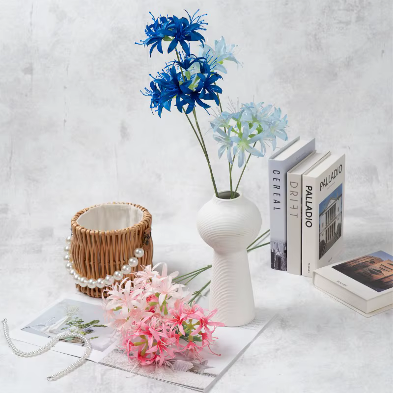12 pièces de fleurs artificielles en soie