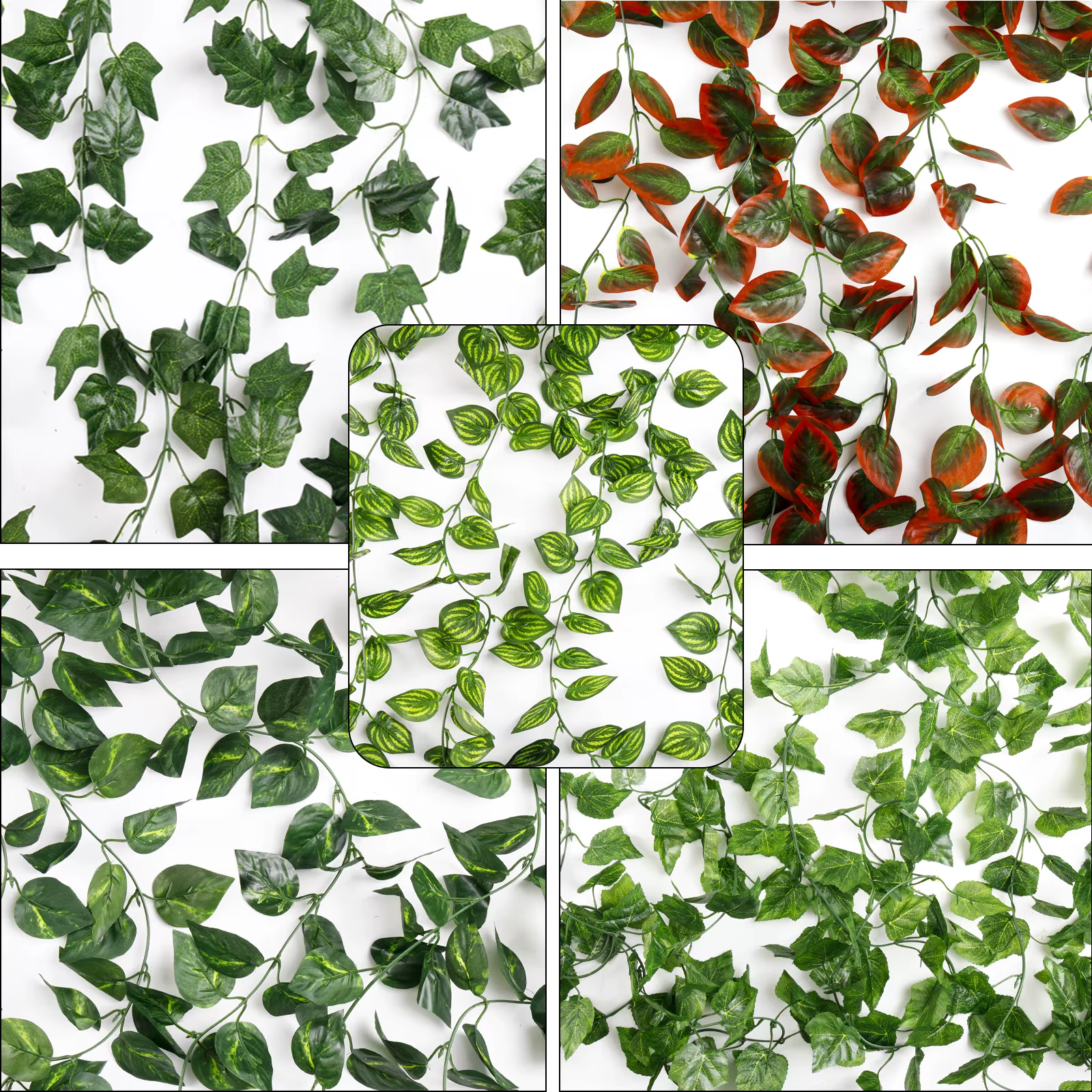 Feuilles de lierre artificielles de 2