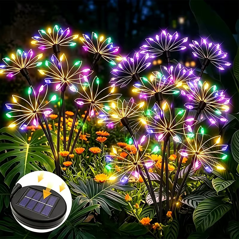 Lampes solaires féeriques en forme de fleurs