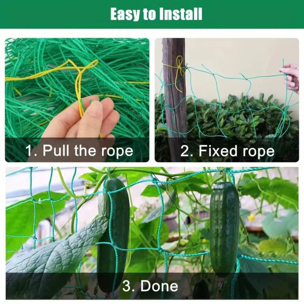 Filet de treillis en nylon pour plantes grimpantes de jardin
