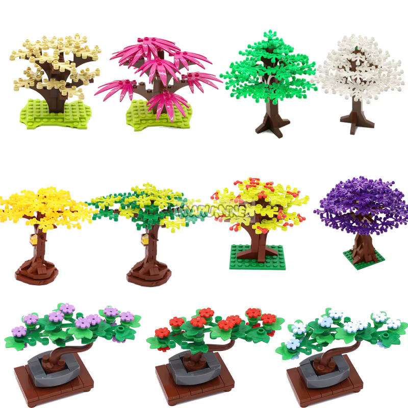MARUMINE MOC-Ensemble de construction de plantes en forêt naturelle