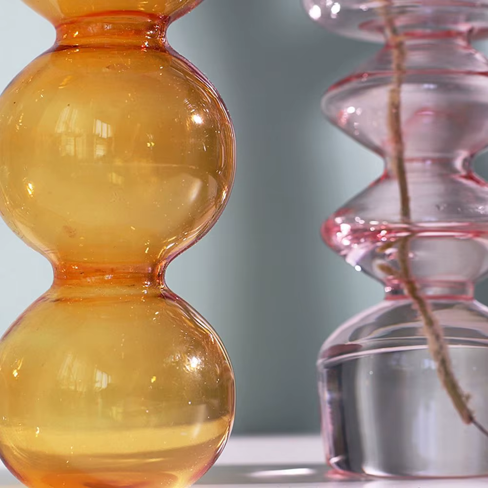 Vase en verre pour plantes hydroponiques
