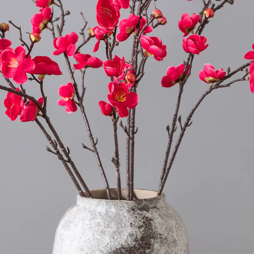 Fleurs artificielles Prune Blossom Peach Branches
