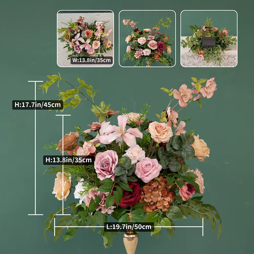 Arrangement de fleurs de pivoine