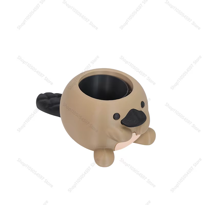 Adorable pot à plantes en forme d'oiseau-de-douceur imprimé en 3D