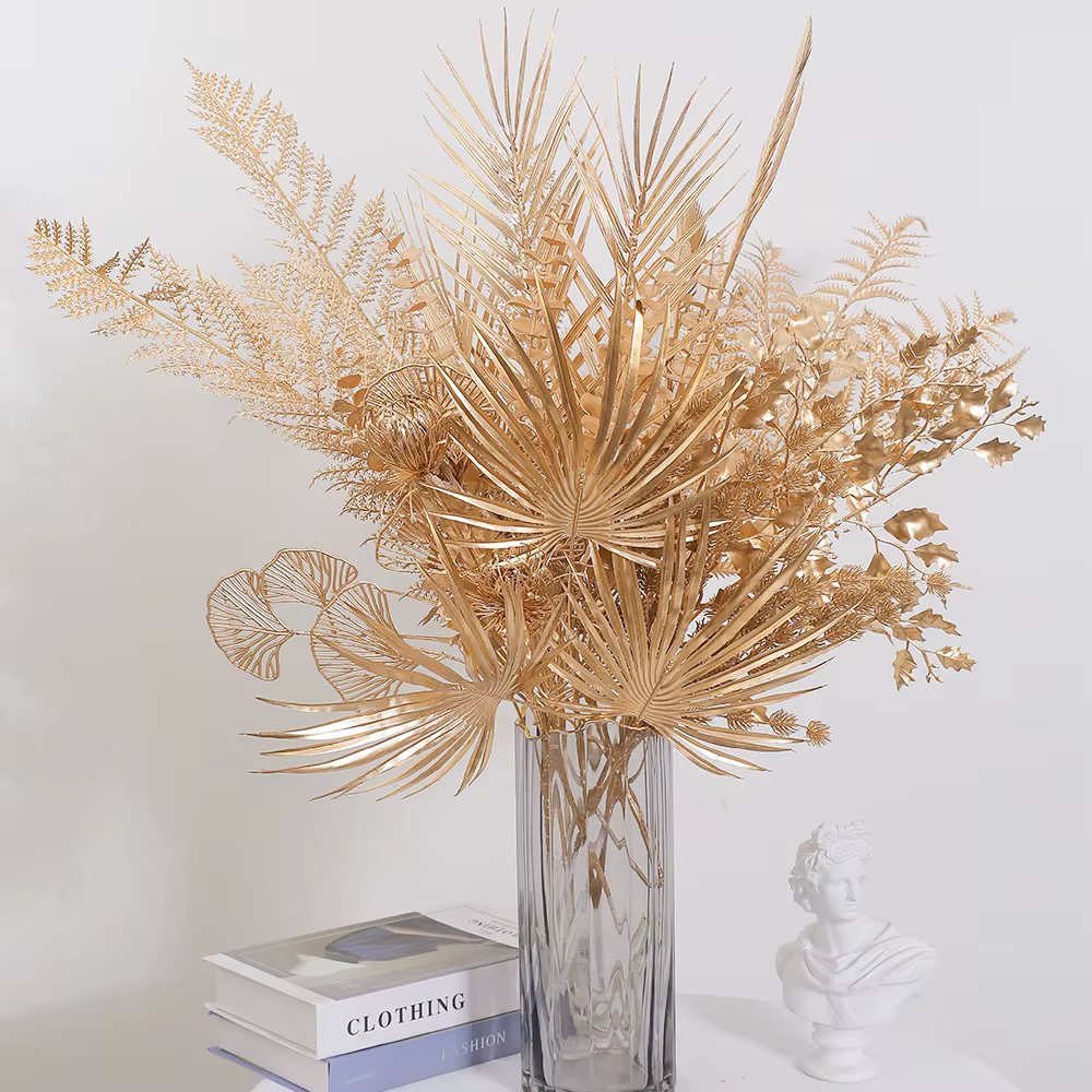 Bouquet de fleurs de baies rouges artificielles branche d'étamine fausse plante pour décor de chambre à la maison