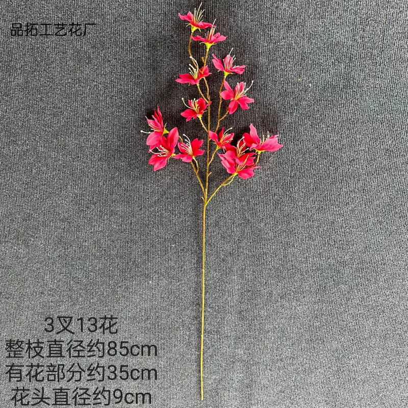 10pcs Fleur de Magnolia Artificielle Avec Tige Longue 13 Têtes Yulan Blossom Arbre Branche