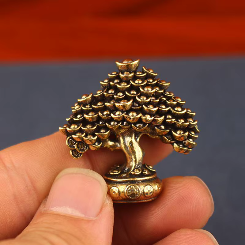 Ornements d'arbre de Fortune en laiton