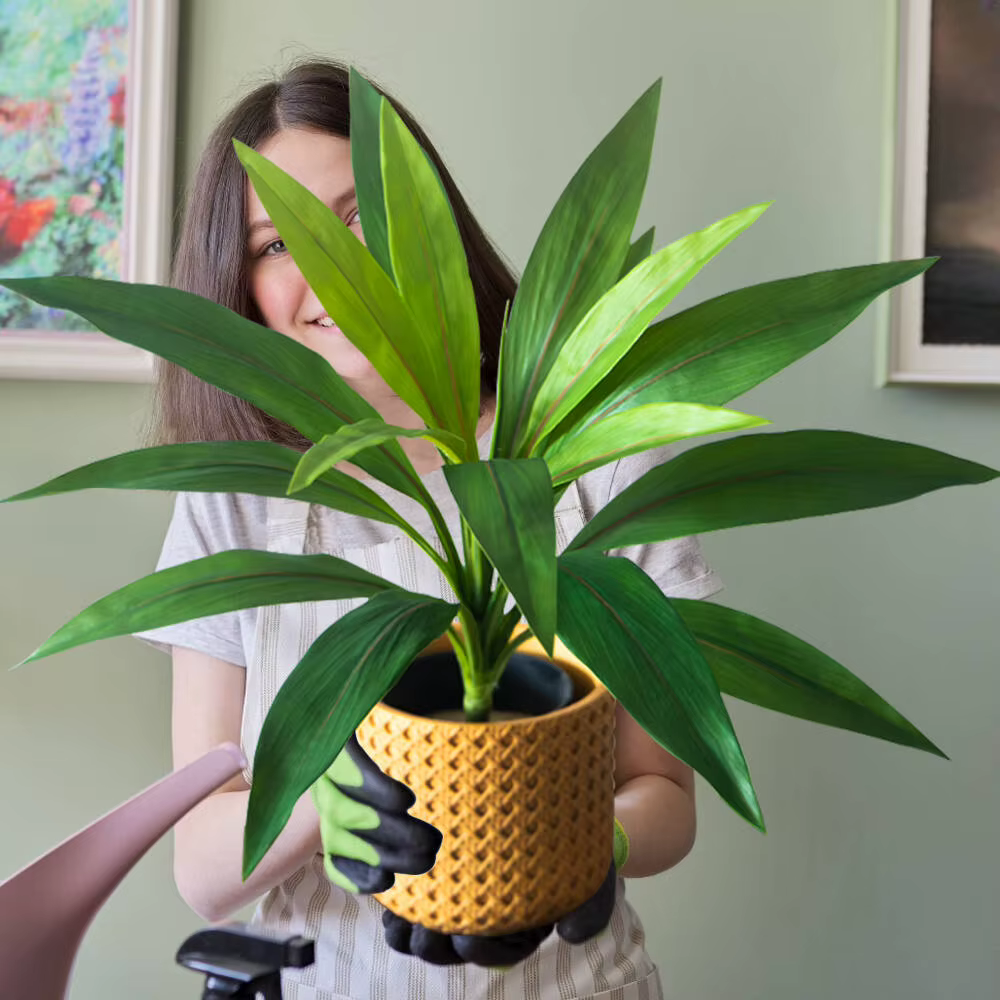 Arbre artificiel Cordyline de 45 cm à 17 feuilles