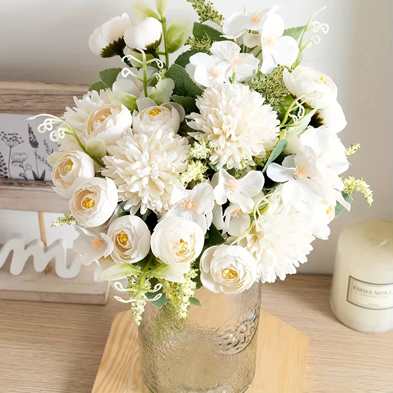 Hortensia artificielle fleurs Scrapbook soie thé Rose bourgeons Vase maison chambre décor saint valentin mariage Bouquet bricolage cadeau accessoire guirlande